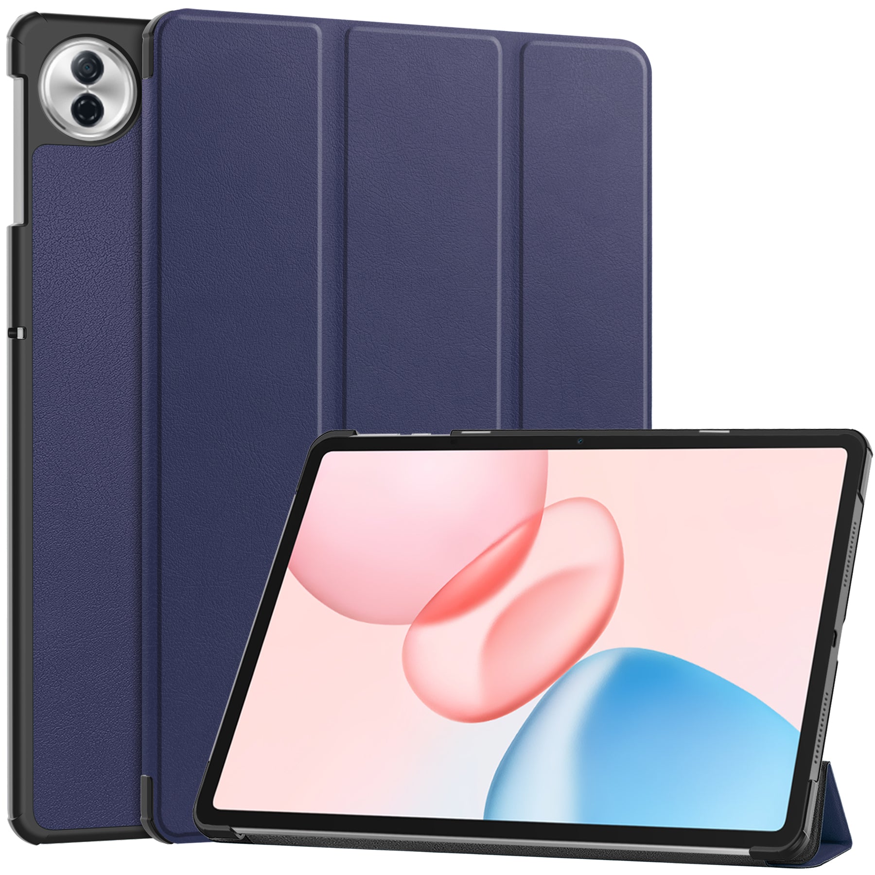 KST Tri-fold PU Leather Case for HONOR Pad 10 12.1-inch [Navy]