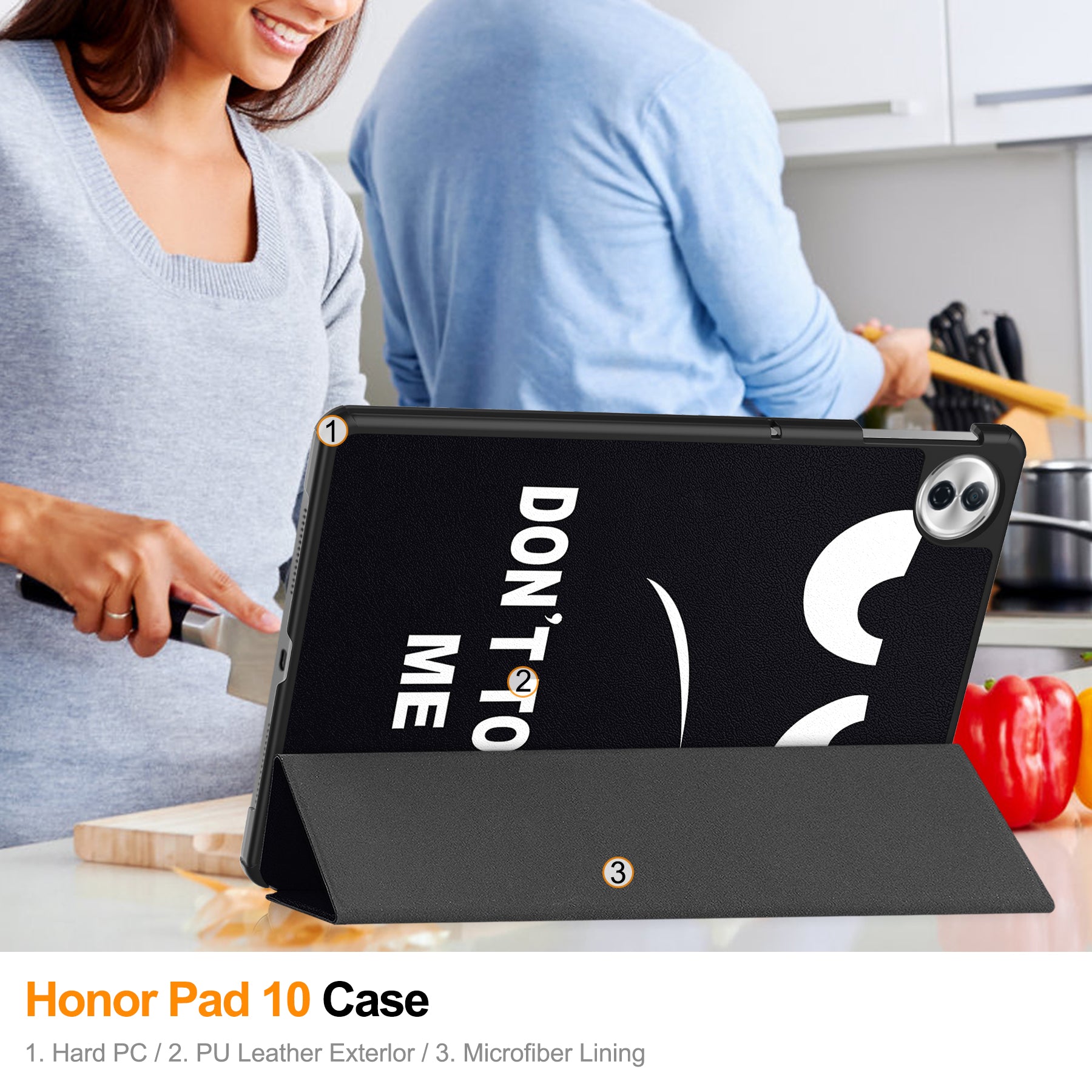 Honor Pad 10  (12.1-inch 2025) Designer Tri-Fold Case [NoTouch]