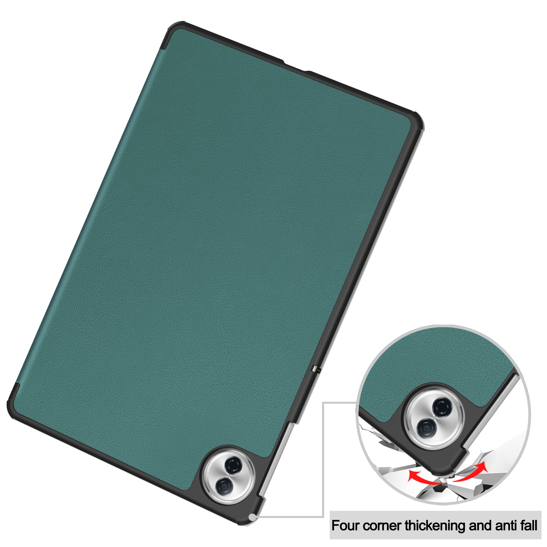 KST Tri-fold PU Leather Case for HONOR Pad 10 12.1-inch [Teal]