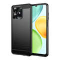 Honor X6D 5G Carbon Fibre TPU Case Slim Shockproof Cover [Black] - Black
