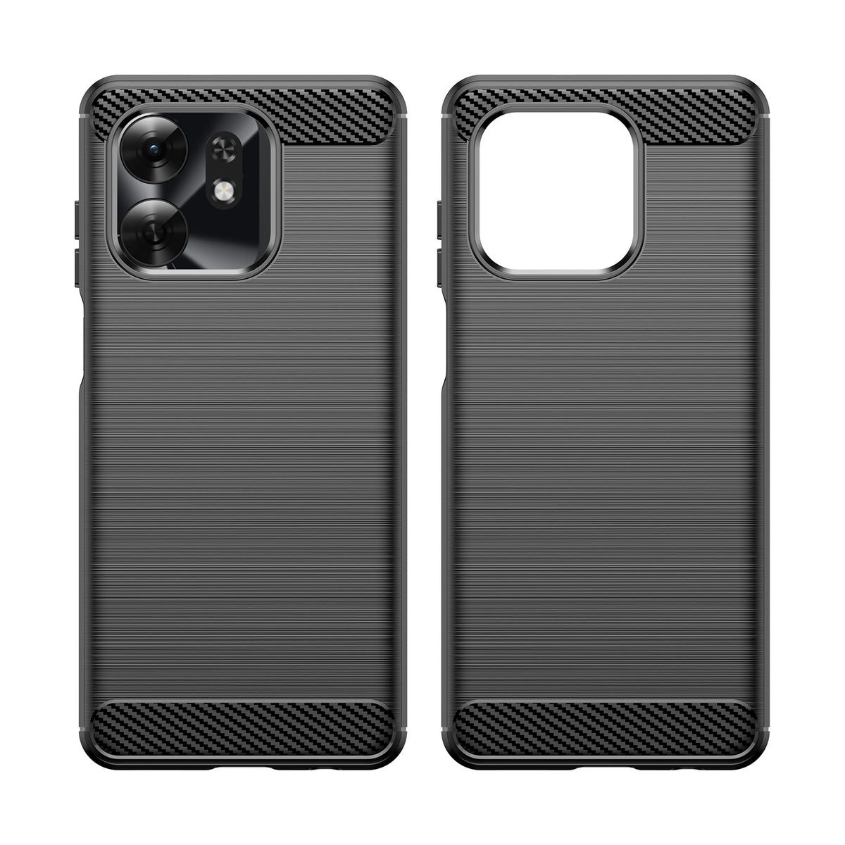 Honor X6D 5G Carbon Fibre TPU Case Slim Shockproof Cover [Black]