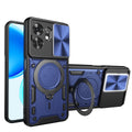 Honor X6D 5G Ring Kickstand Case w/ Camera Cover [Navy] - Navy