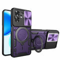 Honor X6D 5G Ring Kickstand Case w/ Camera Cover [Purple] - Purple