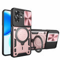 Honor X6D 5G Ring Kickstand Case w/ Camera Cover [Rose Gold] - Rose Gold