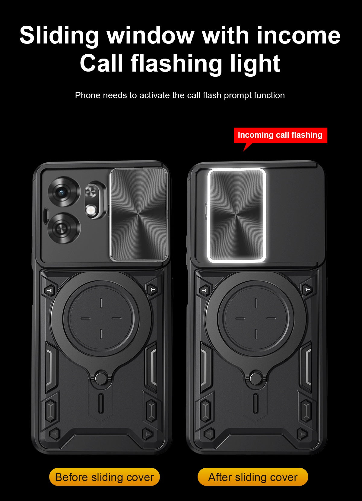 Honor X6D 5G Ring Kickstand Case w/ Camera Cover [Rose Gold]