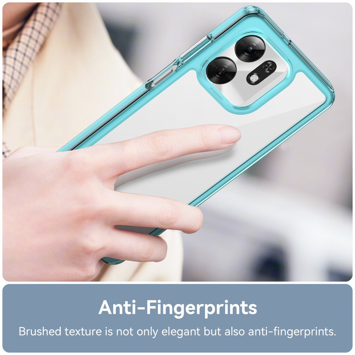Honor X6D 5G Soft TPU Bumper Shockproof Cover Case [Clear Blue]