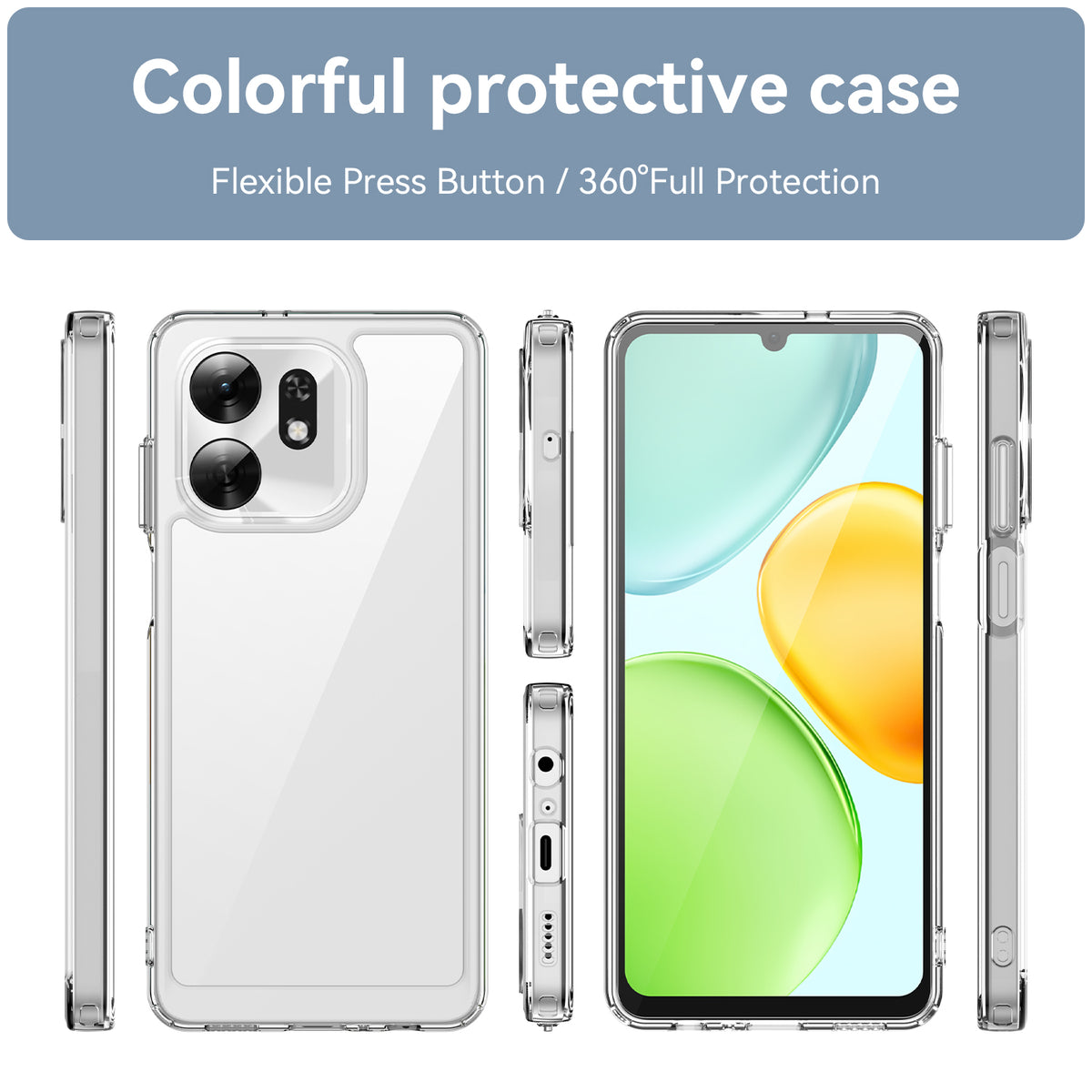 Honor X6D 5G Soft TPU Bumper Shockproof Cover Case [Clear]