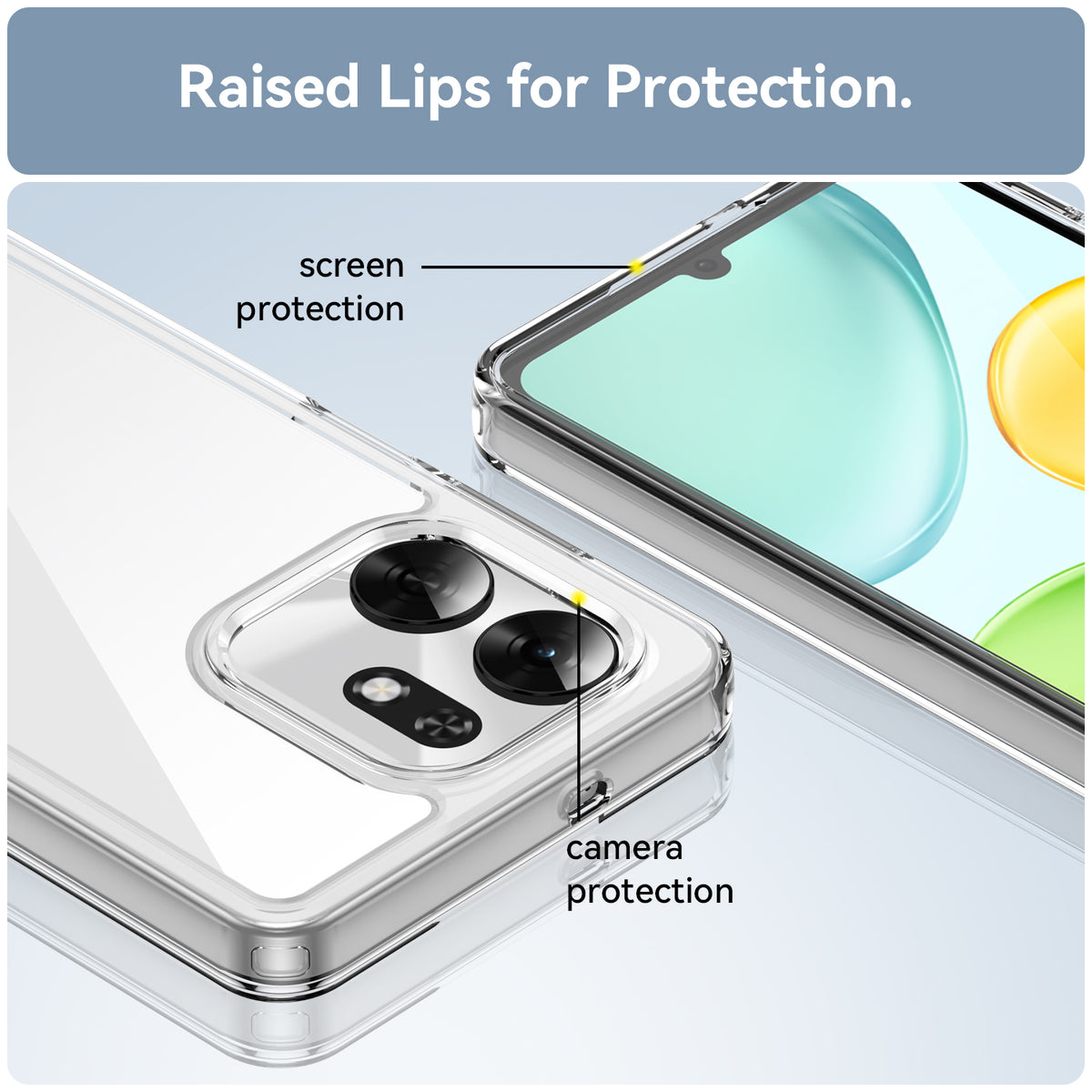 Honor X6D 5G Soft TPU Bumper Shockproof Cover Case [Clear]