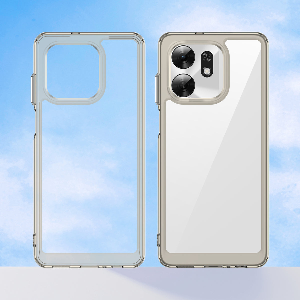 Honor X6D 5G Soft TPU Bumper Shockproof Cover Case [Clear Grey]