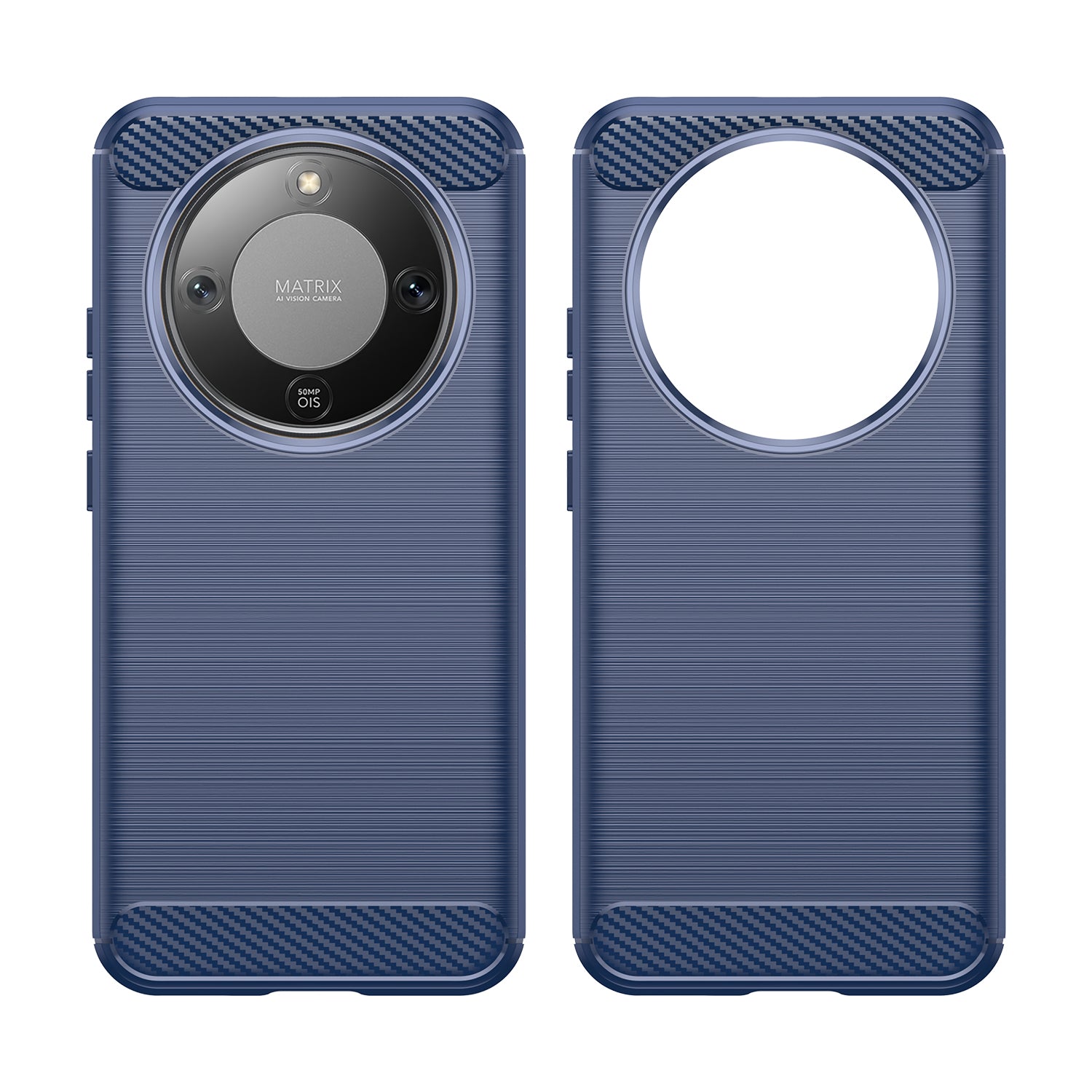 Honor X9d 5G Carbon Fibre TPU Case Slim Shockproof Cover Navy