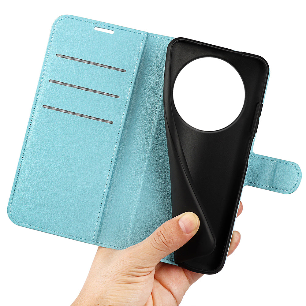 Wallet Case for Honor X9d 5G – PU Leather Flip Cover with Card Holder & Stand [LightBlue]