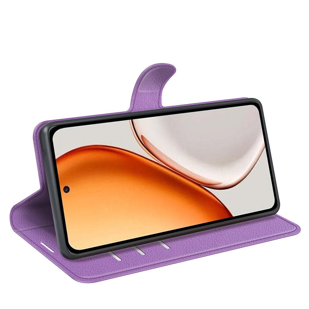 Wallet Case for Honor X9d 5G – PU Leather Flip Cover with Card Holder & Stand [Purple]