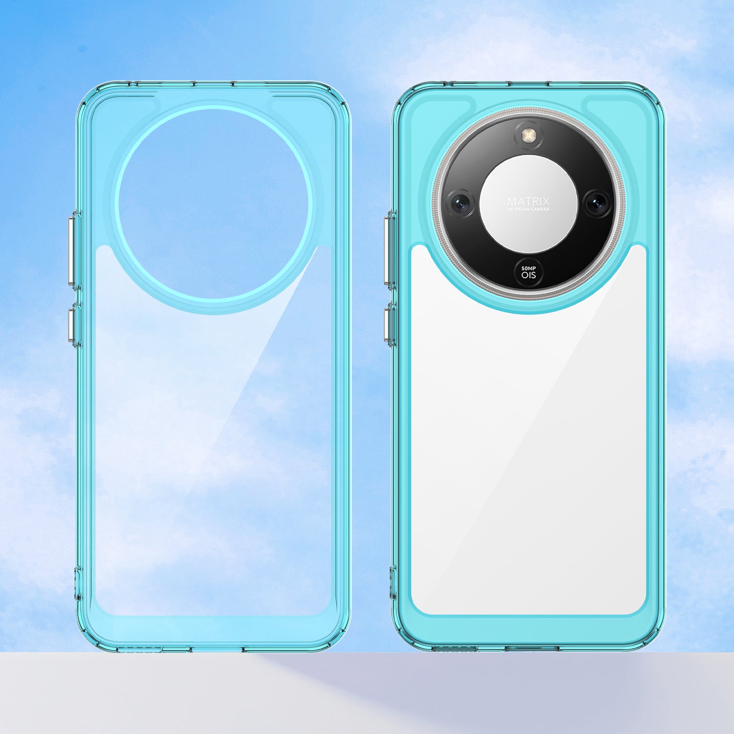 Honor X9d 5G Soft TPU Bumper Shockproof Cover Case [Clear Blue]