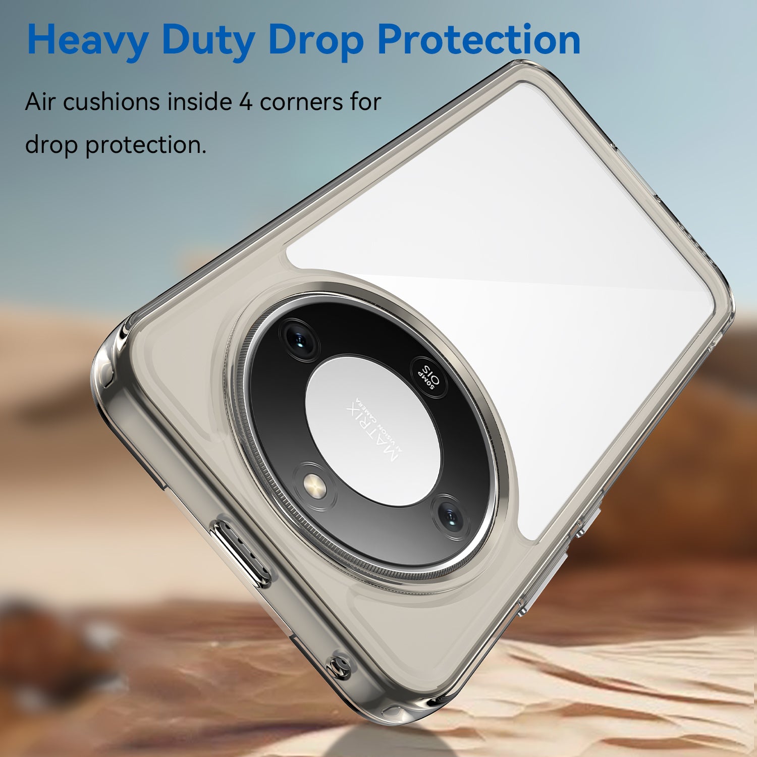 Honor X9d 5G Soft TPU Bumper Shockproof Cover Case [Clear Grey]