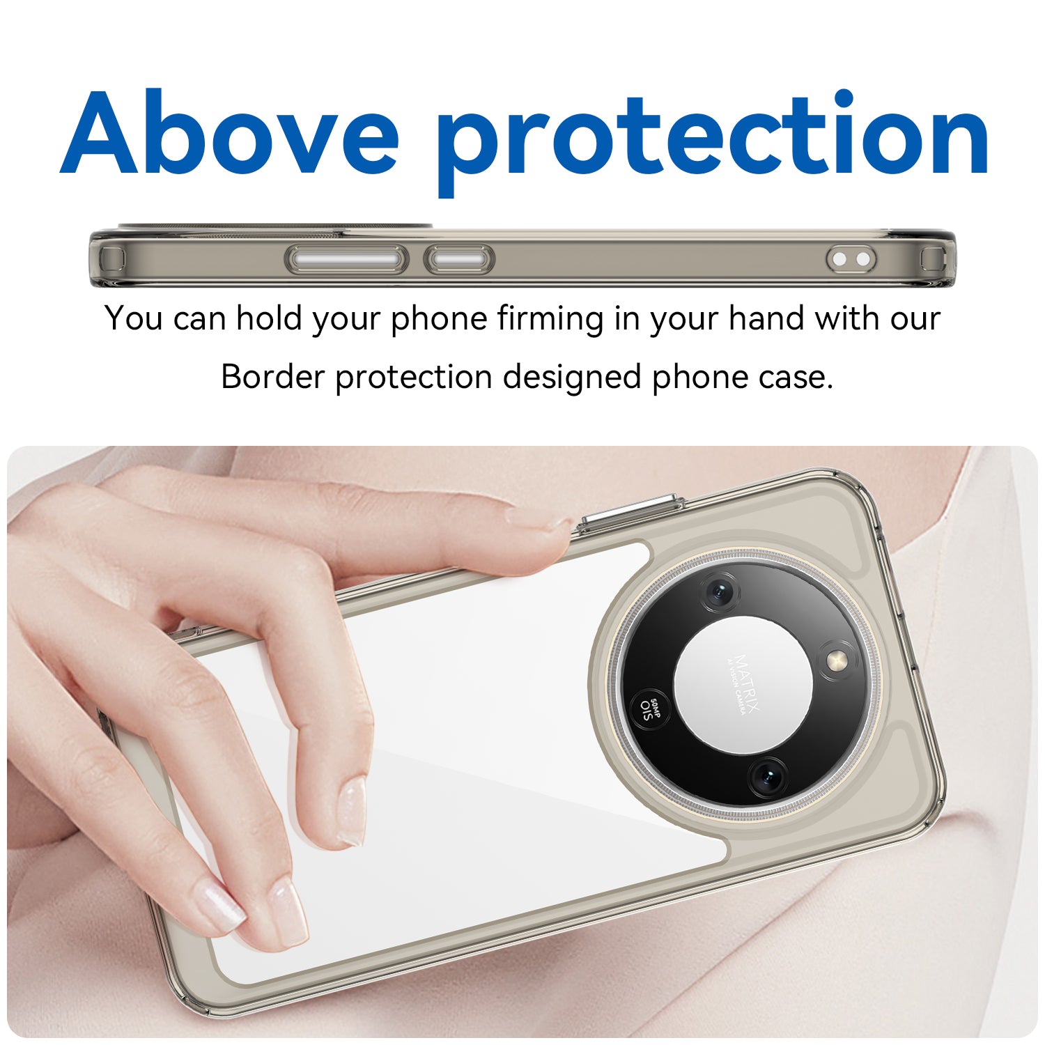 Honor X9d 5G Soft TPU Bumper Shockproof Cover Case [Clear Grey]