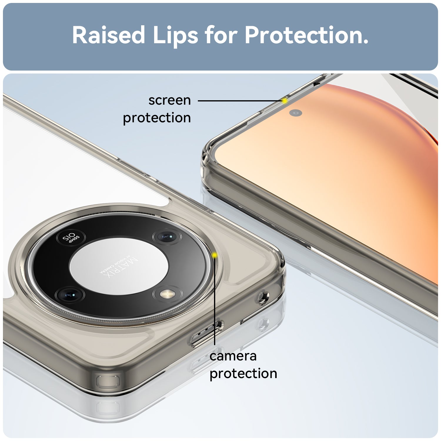 Honor X9d 5G Soft TPU Bumper Shockproof Cover Case [Clear Grey]
