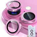 iPhone 16 / 16+ Eagle Eye AR+AF Camera Lens Protector with Removal Tool [Pink] - Pink