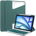 360° Rotating Keyboard Case for iPad Air 11 (2026-2020 M4/M3/M2/5th/4th) – Detachable Keyboard with Pencil Holder [Teal] - Teal