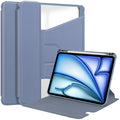 Rotating Acrylic Back PU Leather Case for iPad Air 13