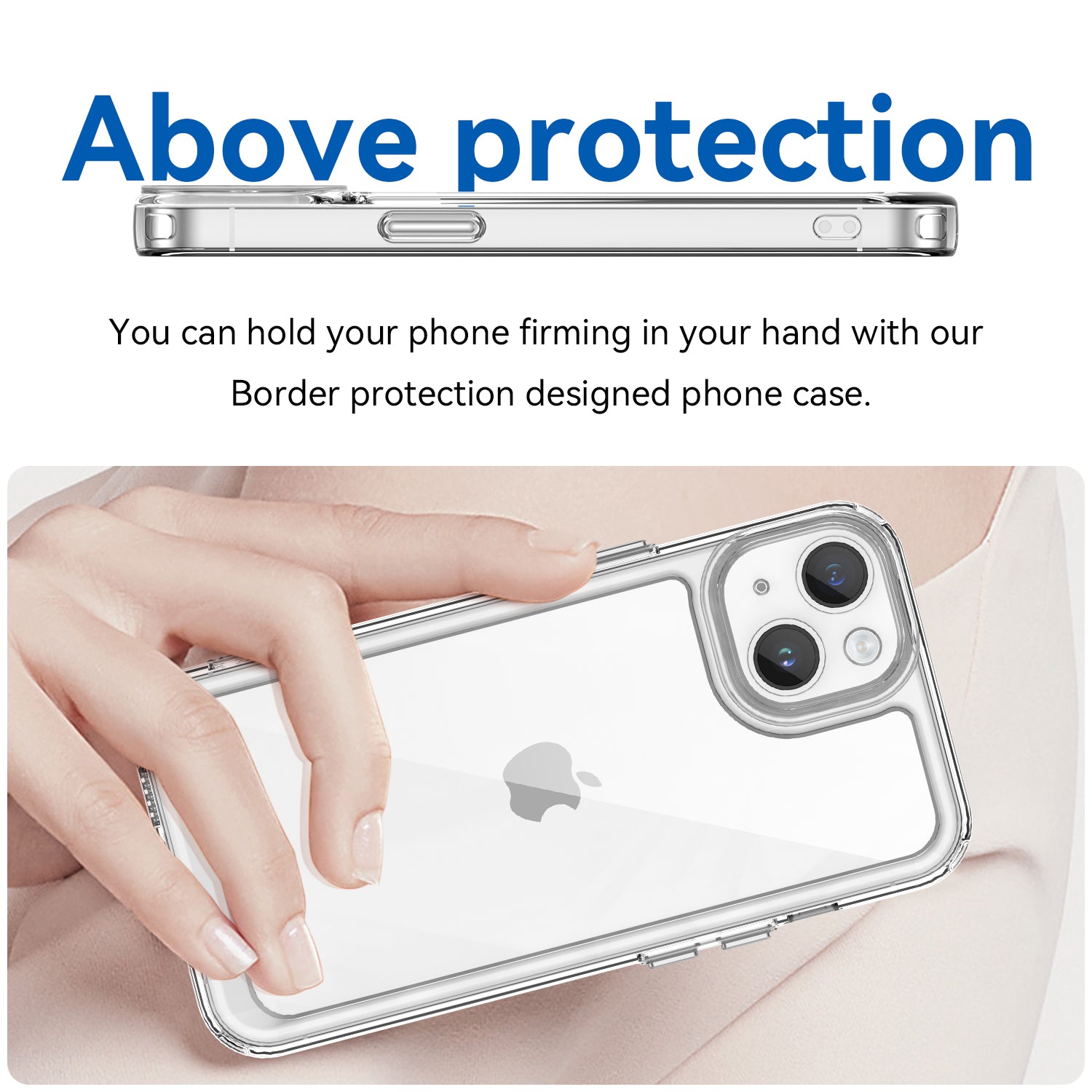 Apple iPhone 14 Plus Soft TPU Bumper Case [Clear]