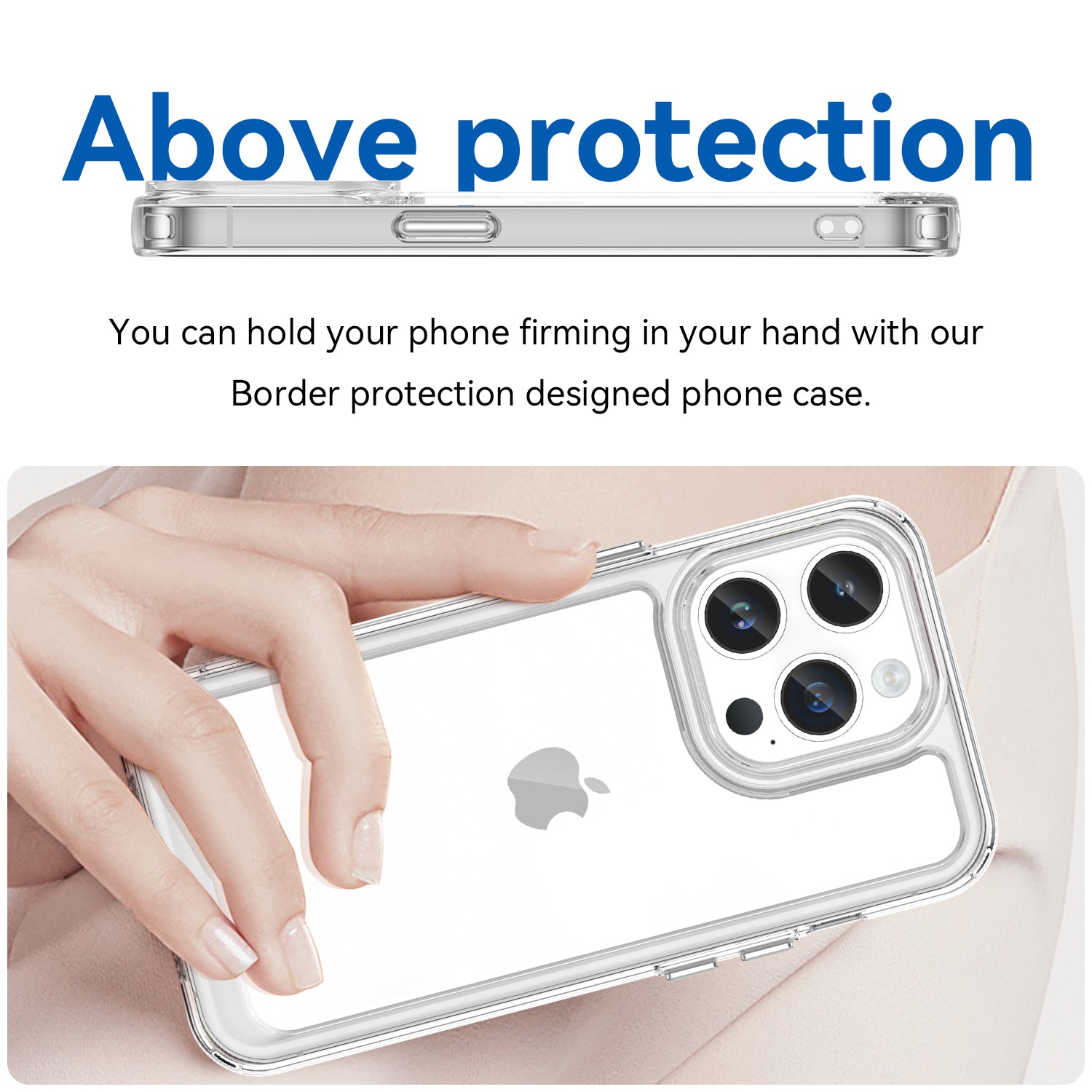 Apple iPhone 14 Pro Soft TPU Bumper Case [Clear]