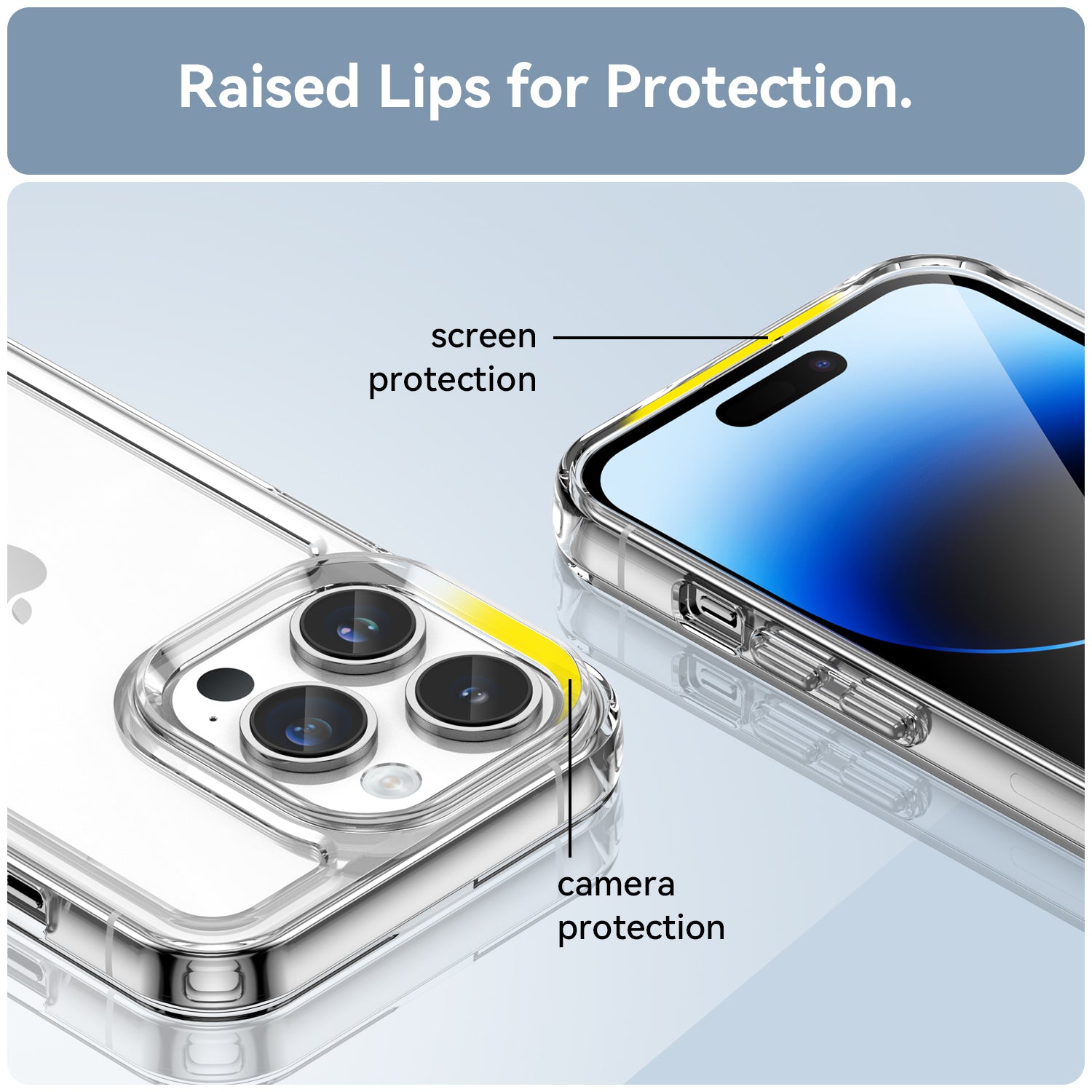 Apple iPhone 14 Pro Max Soft TPU Bumper Case [Clear]