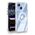 iPhone 15 CrystalGuard MagSafe Clear Shockproof Bumper Case [White] - White