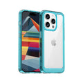 Apple iPhone 15 Pro Soft TPU Bumper Case [Clear Blue] - Clear Blue