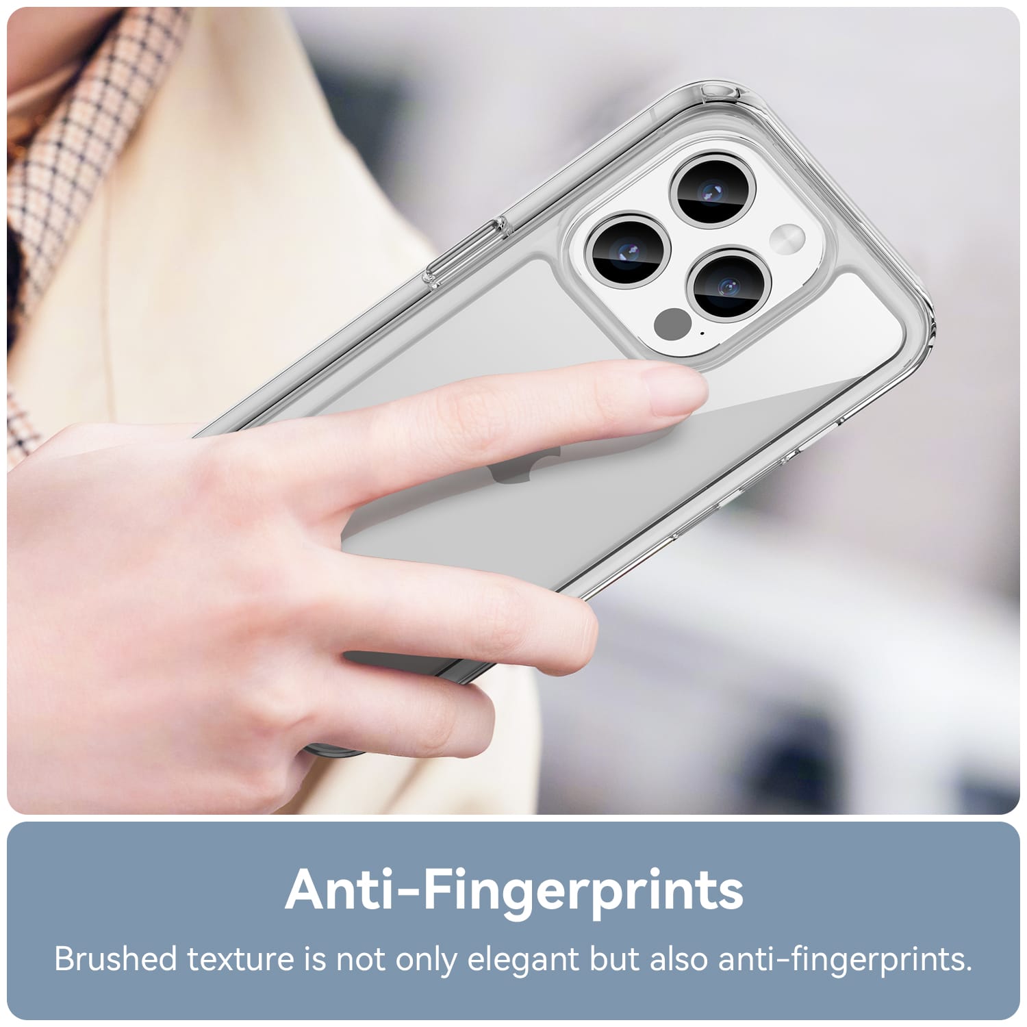 Apple iPhone 15 Pro Soft TPU Bumper Case [Clear]