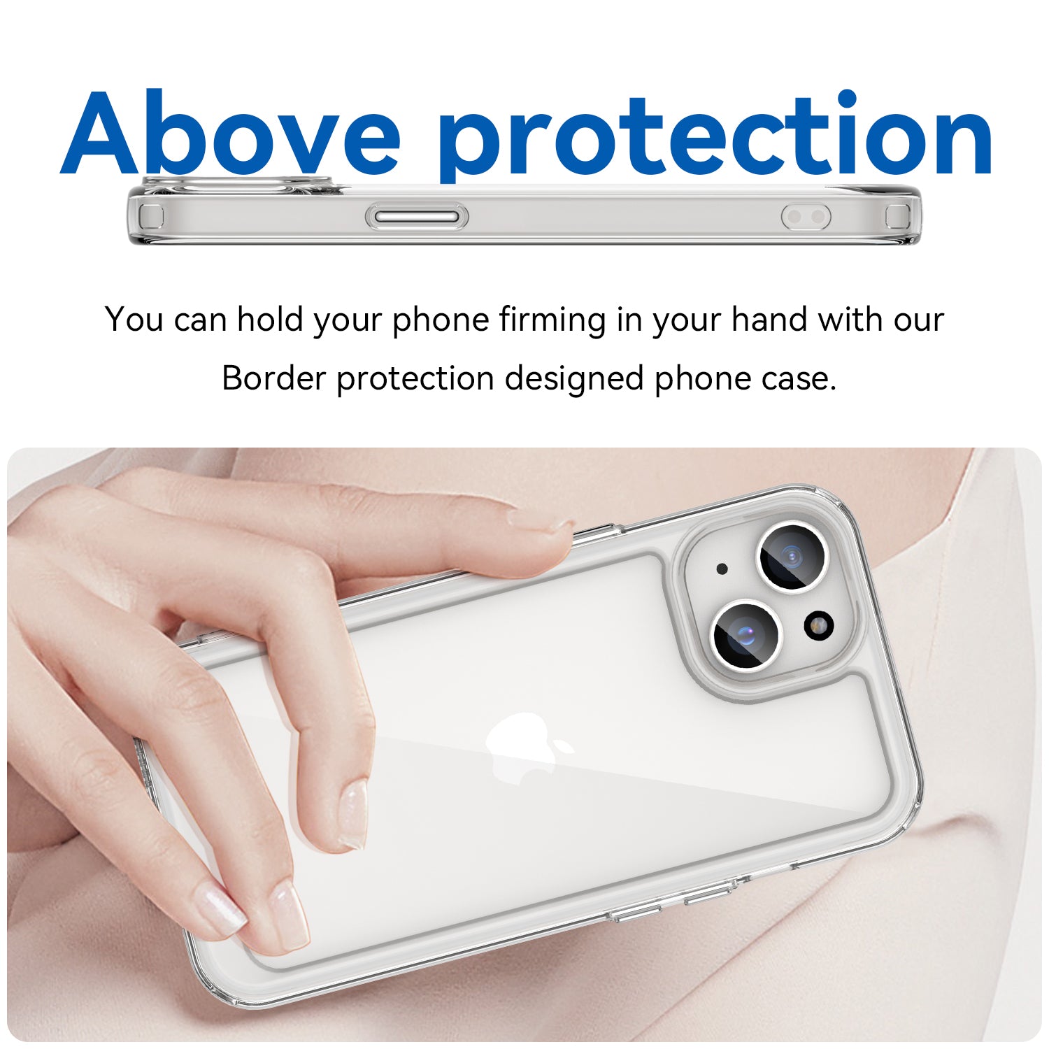 Apple iPhone 15 Soft TPU Bumper Case [Clear]