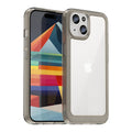 Apple iPhone 15 Soft TPU Bumper Case [Clear Grey] - Clear Grey