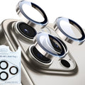 iPhone 15 Pro / Pro Max Eagle Eye AR+AF Lens Protector with Removal Tool [Titanium Grey] - Titanium Grey