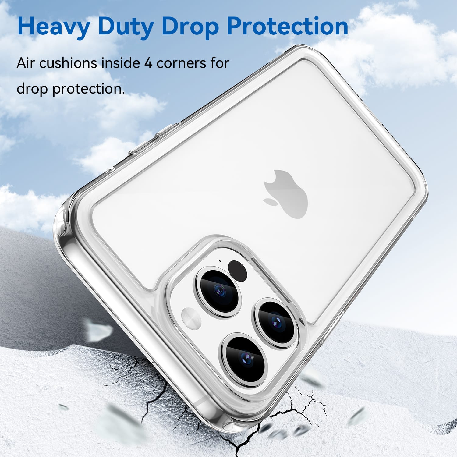 Apple iPhone 15 Pro Max Soft TPU Bumper Case [Clear]