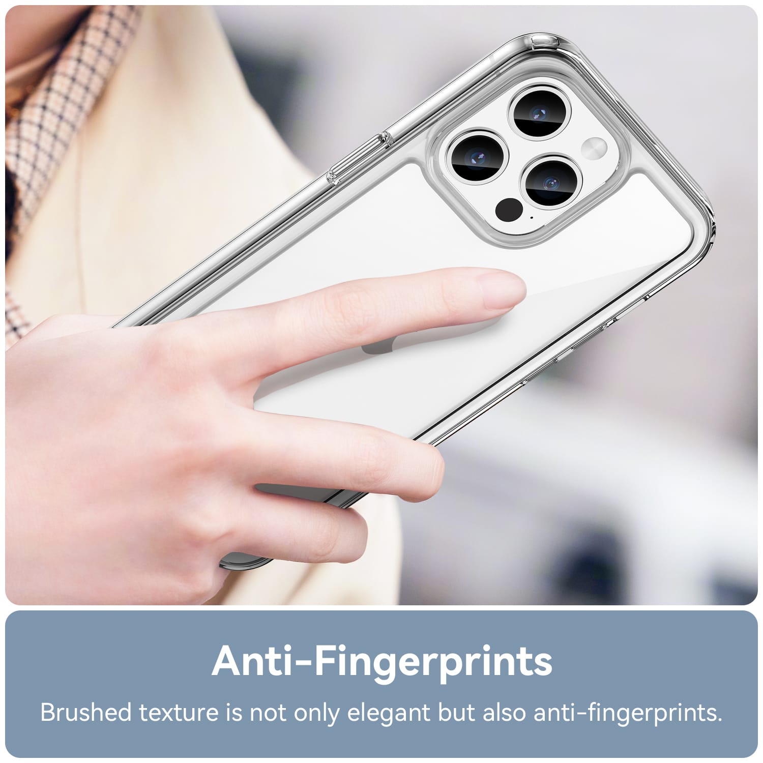 Apple iPhone 15 Pro Max Soft TPU Bumper Case [Clear]