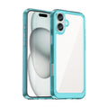 Apple iPhone 16 Plus Soft TPU Bumper Case [Clear Blue] - Clear Blue