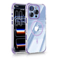 iPhone 16 Pro Max CrystalGuard MagSafe Clear Shockproof Bumper Case [Lilac] - Lilac