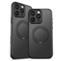 iPhone 16 Pro Premium Matte MagSafe 360° Rotating Ring Stand Case [Black] - Black