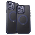 iPhone 16 Pro Premium Matte MagSafe 360° Rotating Ring Stand Case [Midnight Blue] - Midnight Blue