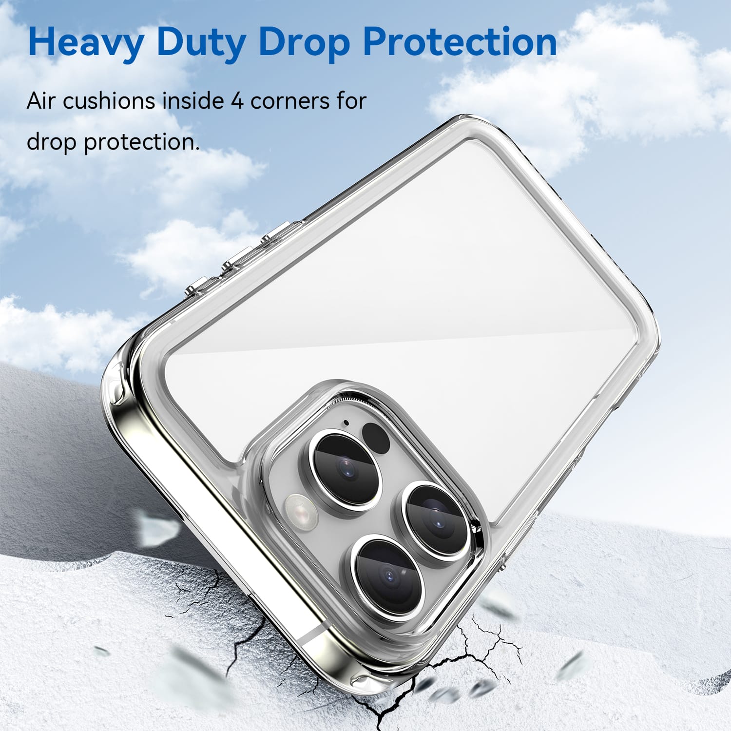Apple iPhone 16 Pro Soft TPU Bumper Case [Clear]