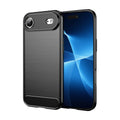 iPhone Air Carbon Fibre TPU Case Slim Shockproof Cover Black - Black