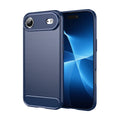 iPhone Air Carbon Fibre TPU Case Slim Shockproof Cover Navy - Navy