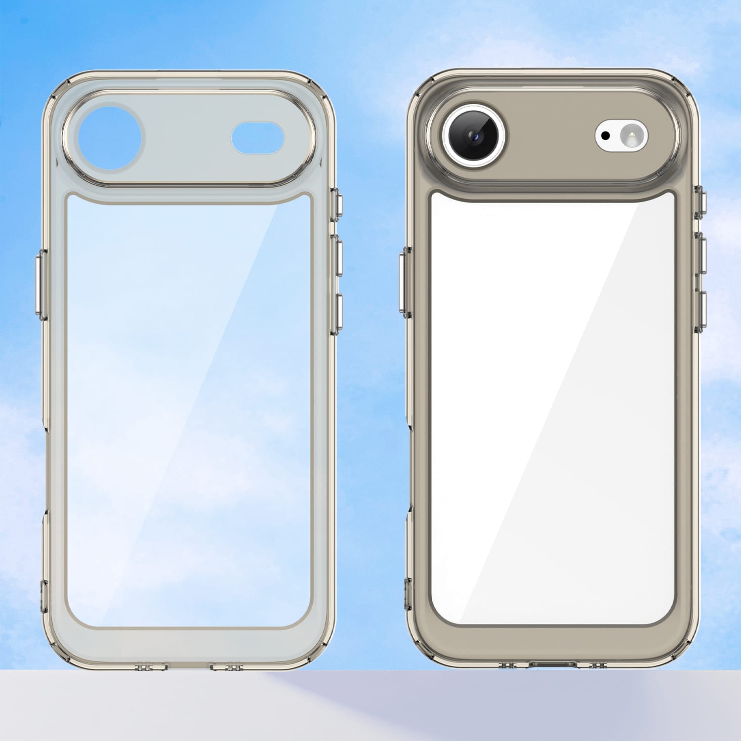 Apple iPhone 17 Air Soft TPU Bumper Case [Clear Grey]