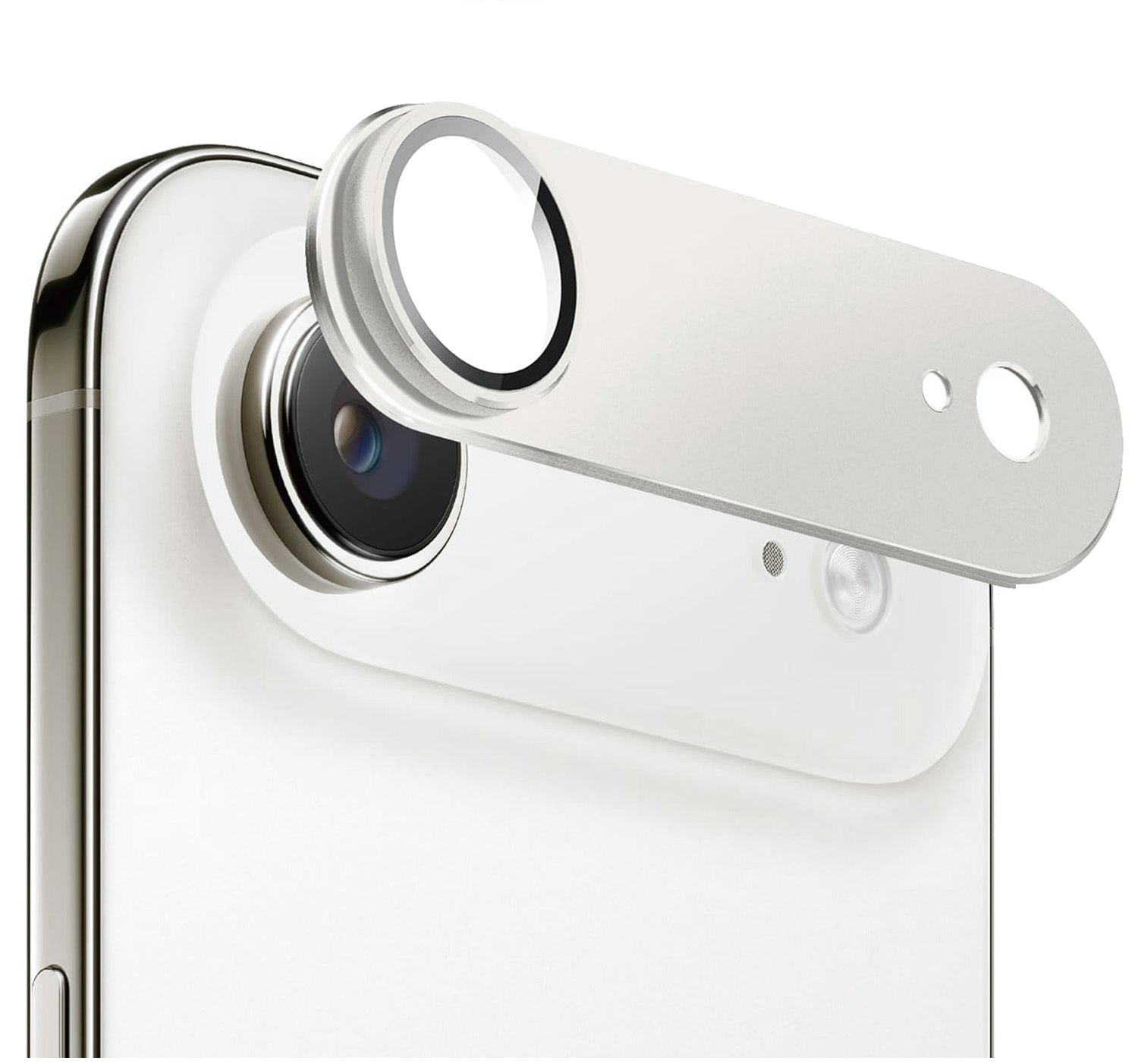 iPhone Air AR+AF Matte Alloy Camera Island Lens Protector [Silver]
