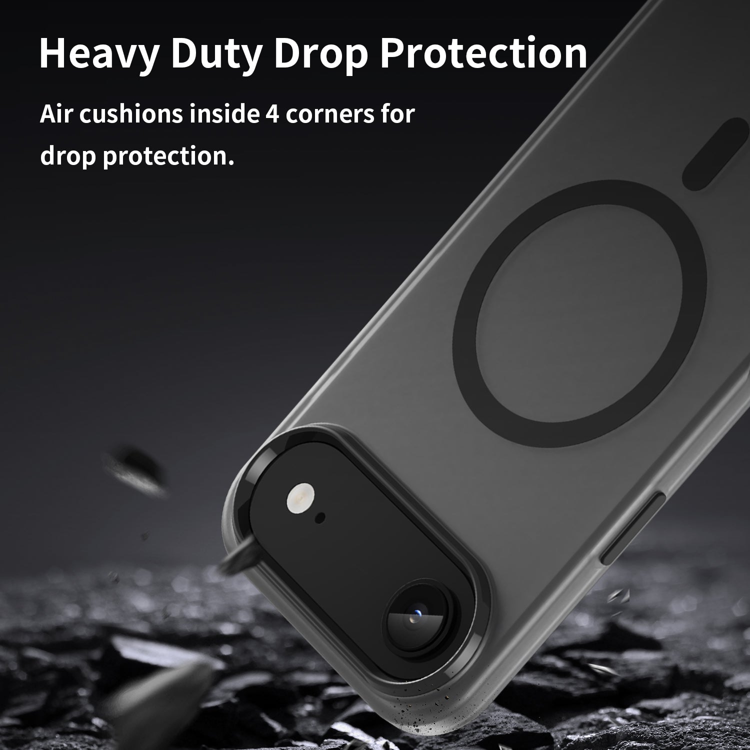 iPhone Air MagSafe Soft Matte Case [Black]