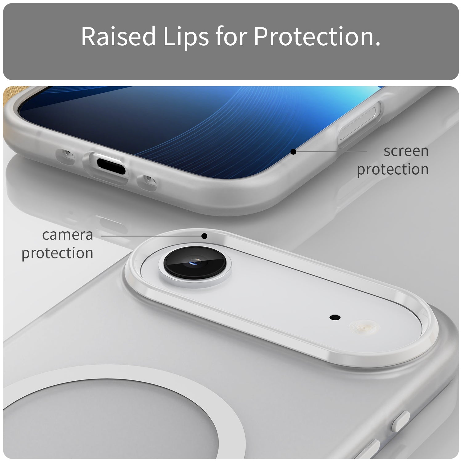iPhone Air MagSafe Soft Matte Case [White]
