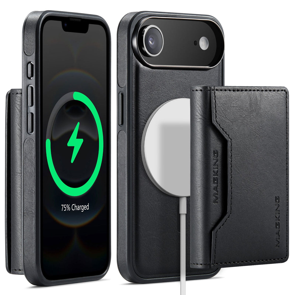 iPhone Air DG.Ming MagSafe Wallet Case [Black]