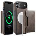 iPhone Air DG.Ming MagSafe Wallet Case [Coffee] - Coffee