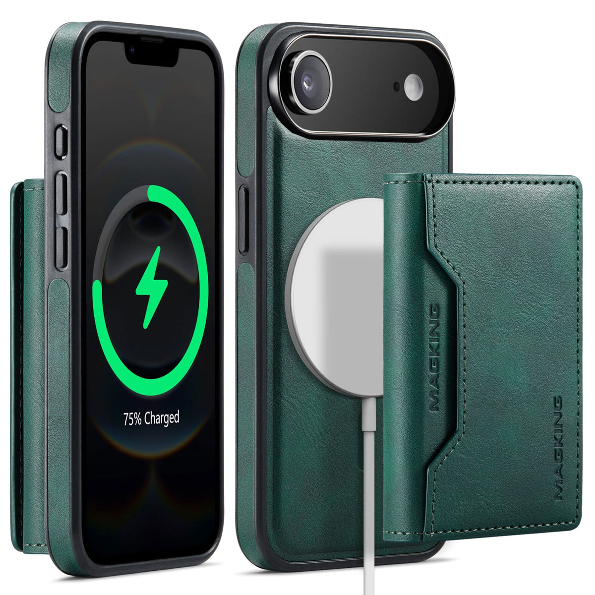 iPhone Air DG.Ming MagSafe Wallet Case [Green]