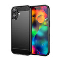 iPhone 17 Carbon Fibre TPU Case Slim Shockproof Cover Black - Black