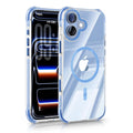 iPhone 17 CrystalGuard MagSafe Clear Shockproof Bumper Case [Sky Blue] - Sky Blue